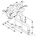 Kludi Logo Neo egykaros Fali mosogatócsap NA 15 379240575