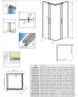 Radaway Espera KDD 80x80 zuhanykabin 380150-01L+380150-01R