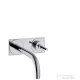 Hansgrohe AXOR Uno 2  egykaros mosdócsaptelep falsík alatti szereléshez dekorlappal és rövid kifolyóval DN15, króm  38112000