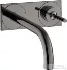 Hansgrohe AXOR UNO falsík alatti mosdócsaptelep 16,5 cm-es kifolyóval, nem zárható leeresztővel, polírozott fekete króm 38112330