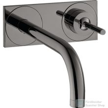   Hansgrohe AXOR UNO falsík alatti mosdócsaptelep 16,5 cm-es kifolyóval, nem zárható leeresztővel, polírozott fekete króm 38112330
