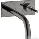 Hansgrohe AXOR UNO falsík alatti mosdócsaptelep 16,5 cm-es kifolyóval, nem zárható leeresztővel, polírozott fekete króm 38112330