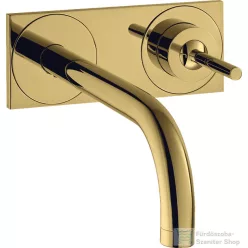   Hansgrohe AXOR UNO falsík alatti mosdócsaptelep 16,5 cm-es kifolyóval, nem zárható leeresztővel, polírozott arany hatású 38112990
