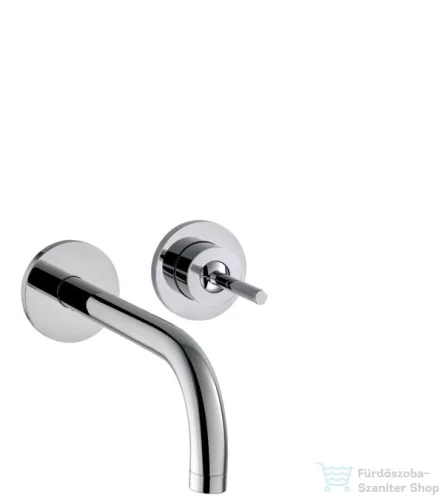 Hansgrohe AXOR Uno 2  egykaros mosdócsaptelep falsík alatti szereléshez takarórozettákkal és rövid kifolyóval DN15, króm 38113000