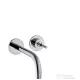Hansgrohe AXOR Uno 2  egykaros mosdócsaptelep falsík alatti szereléshez takarórozettákkal és rövid kifolyóval DN15, króm 38113000