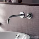 Hansgrohe AXOR Uno 2  egykaros mosdócsaptelep falsík alatti szereléshez takarórozettákkal és rövid kifolyóval DN15, króm 38113000
