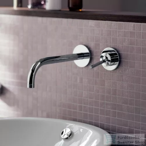 Hansgrohe AXOR Uno 2  egykaros mosdócsaptelep falsík alatti szereléshez takarórozettákkal és rövid kifolyóval DN15, króm 38113000
