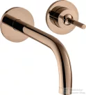 Hansgrohe AXOR UNO falsík alatti mosd ócsaptelep 16 cm-es kifolyóval, nem zárható leeresztővel, polírozott vörös arany hatású 38113300
