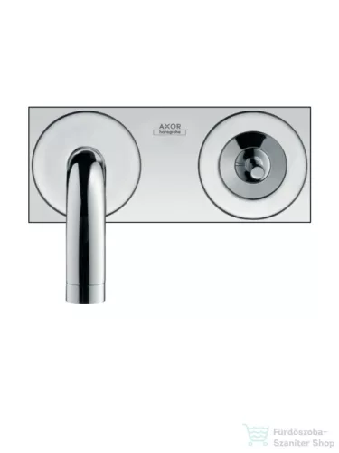Hansgrohe AXOR Uno 2  egykaros mosdócsaptelep falsík alatti szereléshez dekorlappal  és hosszú kifolyóval DN15, króm 38115000