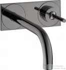 Hansgrohe AXOR UNO falsík alatti mosdó csaptelep 225 mm-es kifolyóval, nem zárható leeresztővel, polírozott fekete króm 38115330