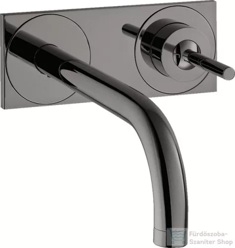 Hansgrohe AXOR UNO falsík alatti mosdó csaptelep 225 mm-es kifolyóval, nem zárható leeresztővel, polírozott fekete króm 38115330