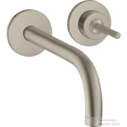   Hansgrohe AXOR UNO falsík alatti mosdócsaptelep 225 mm-es kifolyóval,nem zárható leeresztővel, szálcsiszolt nikkel 38116820
