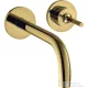 Hansgrohe AXOR UNO falsík alatti mosdócsaptelep 225 mm-es kifolyóval, nem zárható leeresztővel, polírozott arany hatású 38116990