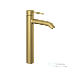   Kludi BOZZ magasított mosdócsaptelep, leeresztő nélkül, szálcsiszolt arany 38286N076