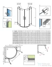 Radaway Euphoria PDD 80x80 íves zuhanykabin 383002-01L+383002-01R