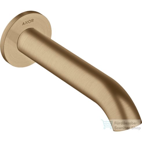 Hansgrohe AXOR UNO 178 mm-es kádkifolyó, szálcsiszolt bronz 38411140