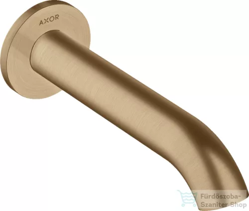Hansgrohe AXOR UNO 178 mm-es kádkifolyó, szálcsiszolt bronz 38411140