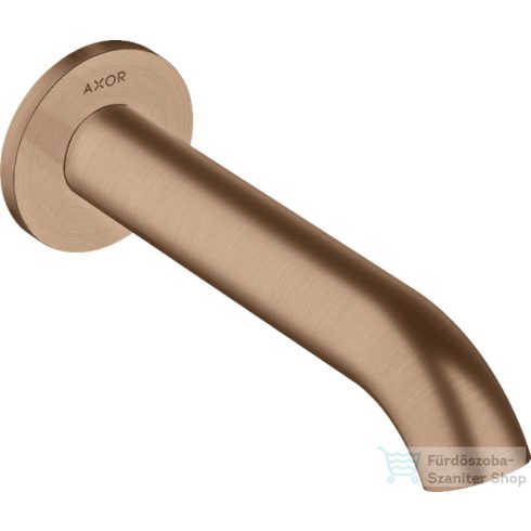 Hansgrohe AXOR UNO 178 mm-es kádkifolyó, szálcsiszolt vörös arany hatású 38411310