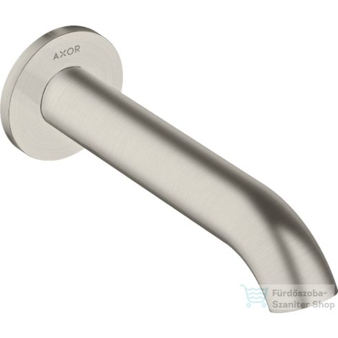 Hansgrohe AXOR UNO 178 mm-es kádkifolyó, rozsdamentes acél hatású 38411800