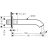 Hansgrohe AXOR Uno kádkifolyó ívelt 38411820
