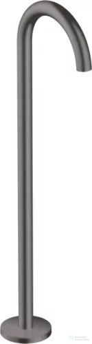 Hansgrohe AXOR Uno szabadon álló kádkifolyó alaptest nélkül, szálcsiszolt fekete króm 38412340