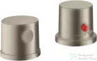 Hansgrohe AXOR UNO 2 üléses peremre szerelhető termosztátos kádcsaptelep, szálcsiszolt nikkel 38480820