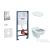 Grohe Rapid SL falra szerelhető WC szett, Ideal Standard Alpha WC soft close ülőkével, Skate Cosmopolitan króm nyomólappal 38528SET-KD