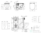Grohe Rapid SL falra szerelhető WC szett, Ideal Standard Tesi WC soft close ülőkével, Skate Cosmopolitan króm nyomólappal 38528SET-KE