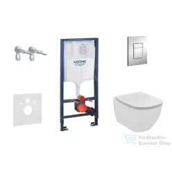   Grohe Rapid SL falra szerelhető WC szett, Ideal Standard Tesi WC ülőkével, Skate Cosmopolitan króm nyomólappal 38528SET-KF