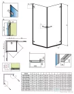 Radaway Arta KDD I 100x100 zuhanykabin 386062-03-01L+386062-03-01R