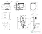 Grohe Uniset falra szerelhető WC szett, Ideal Standard Tesi Rimless WC soft close ülőkével, Skate Cosmopolitan króm nyomólappal 38643SET-KE