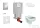 Grohe Uniset falra szerelhető WC szett, Ideal Standard Alpha WC ülőkével, Skate Cosmopolitan króm nyomólappal 38643SET-KR
