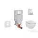 Grohe Uniset falra szerelhető WC szett, Ideal Standard Tesi Aquablade WC soft close ülőkével, Skate Cosmopolitan króm nyomólappal 38643SET-KU