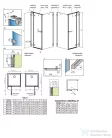 Radaway Arta KDJ II 140B zuhanykabin balos ajtó része, króm 386457-03-01L+1386046-03-01L