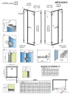 Radaway Arta KDS II 140B zuhanyajtó balos 386522-03-01R+1386107-03-01