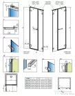 Radaway Arta DWS 100cm-es balos zuhanyajtó 386628-03-01L+386091-03-01L