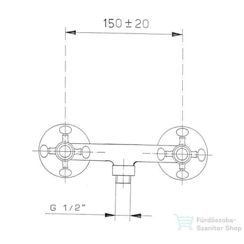 Sapho REITANO ANTEA zuhany csaptelep, zuhanyszett nélkül, nikkel 3868