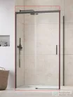 Radaway Idea KDJ 110B zuhanykabin balos ajtó része, szálcsiszolt fegyvermetál 387041-92-01L