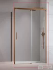 Radaway Idea KDJ 130J zuhanykabin jobbos ajtó része, szálcsiszolt réz 387043-93-01R