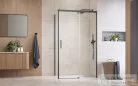 Radaway Idea KDJ 140J zuhanykabin jobbos ajtó része, szálcsiszolt fegyvermetál 387044-92-01R