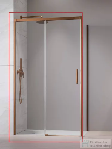 Radaway Idea KDJ 140B zuhanykabin balos ajtó része, szálcsiszolt réz 387044-93-01L