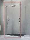 Radaway Idea KDJ 150B zuhanykabin balos ajtó része, szálcsiszolt króm 387045-91-01L