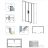 Radaway Idea DWD Black 140 tolóajtó 387124-54-01