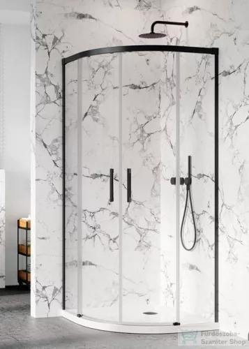 Radaway Idea Black PDD 90x90 íves zuhanykabin 387139-01-01+387140-54-01