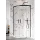 Radaway Idea Black PDD 90x90 íves zuhanykabin 387139-01-01+387140-54-01