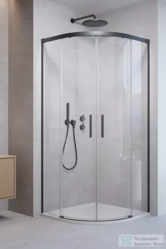 Radaway Idea 6 PDD 80x80 íves zuhanykabin, szálcsiszolt fegyvermetál profil 387139-01-01+387141-92-01