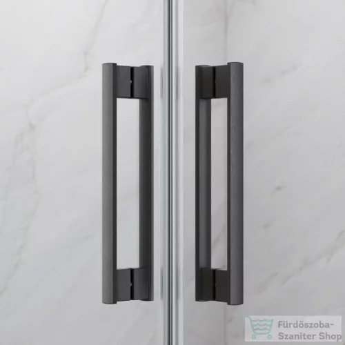 Radaway Idea 6 PDD 80x80 íves zuhanykabin, szálcsiszolt fegyvermetál profil 387139-01-01+387141-92-01