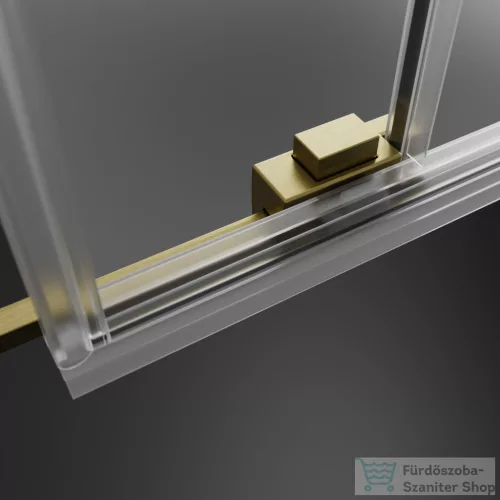 Radaway Idea 6 PDD 100x100 íves zuhanykabin, szálcsiszolt arany profil 387139-01-01+387142-99-01