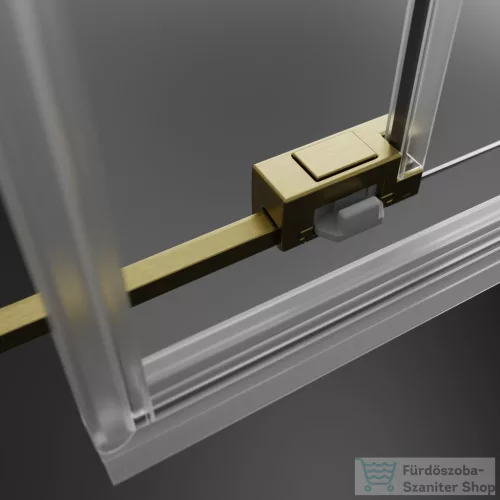 Radaway Idea 6 PDD 100x100 íves zuhanykabin, szálcsiszolt arany profil 387139-01-01+387142-99-01