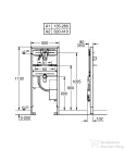 Grohe RAPID SL szerelőkeret infrás fali csaptelephez,38748002